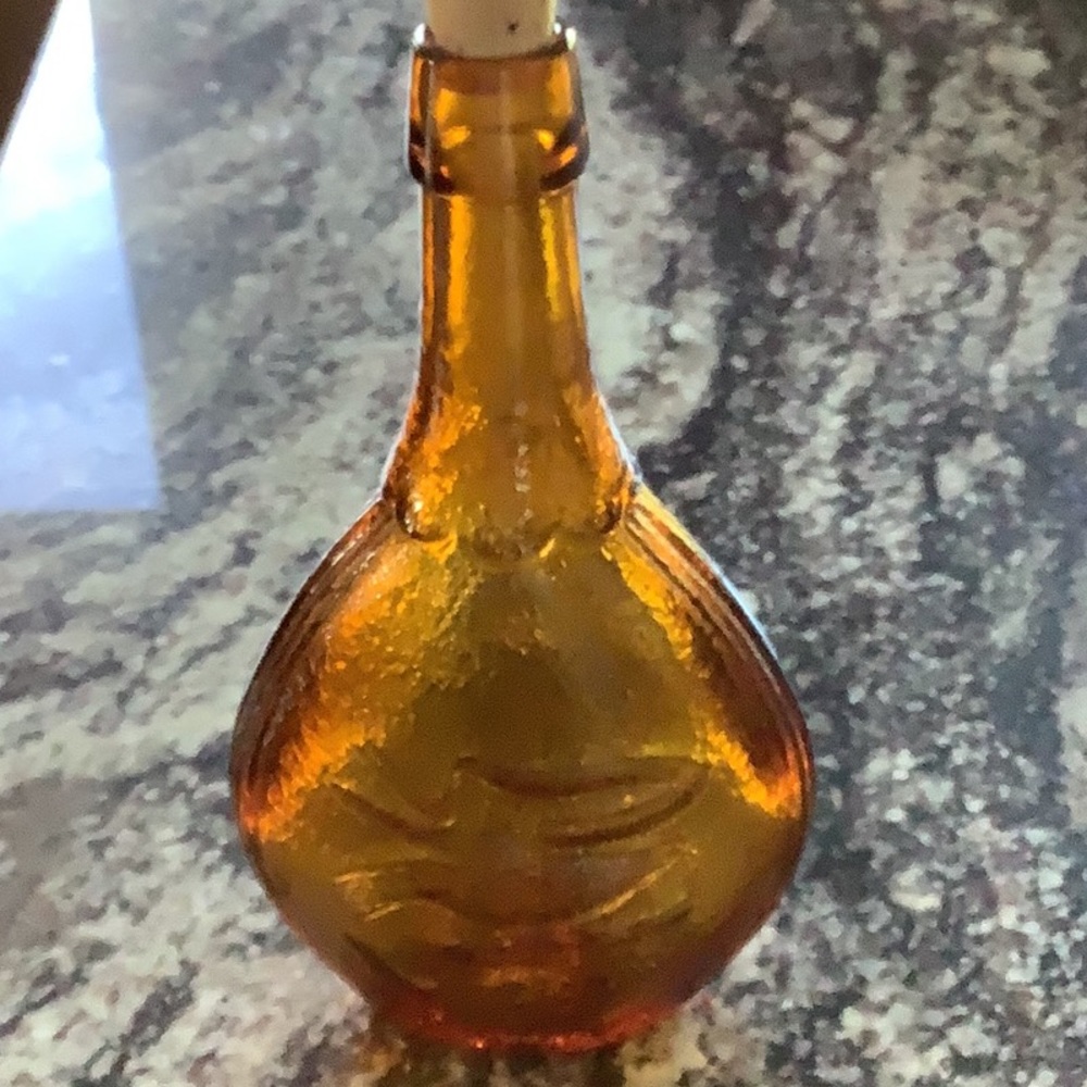 Vintage Nuline NJ Amber Decanter